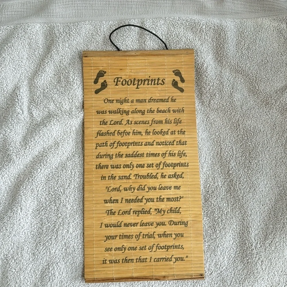 Bamboo Footprints wall hanging